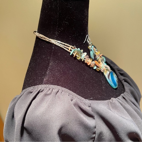 Y2k boho beaded necklace set - Picture 3 of 4